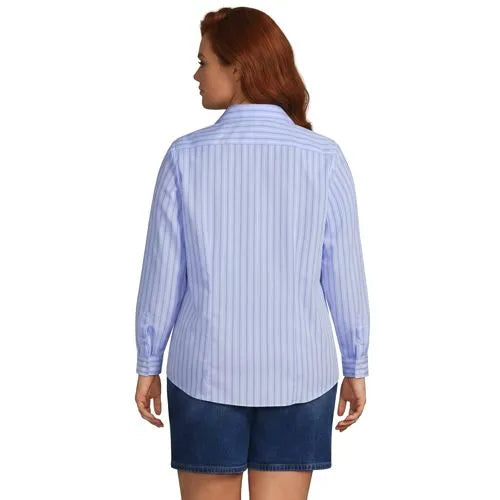 No Iron Button Front Shirt