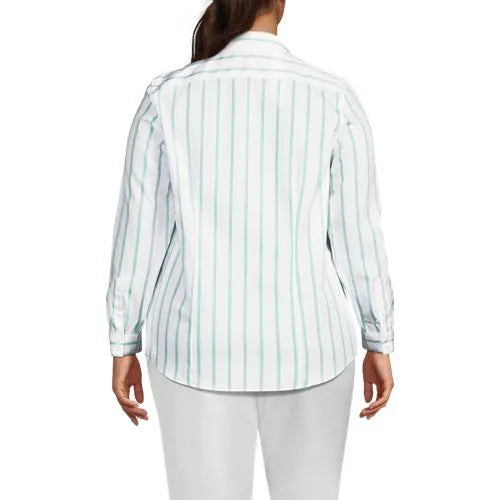 No Iron Button Front Shirt