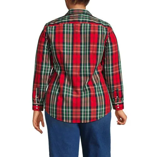 No Iron Button Front Shirt