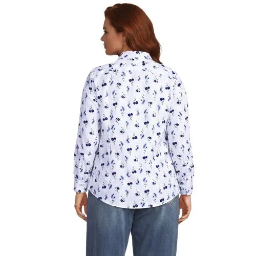 No Iron Button Front Shirt