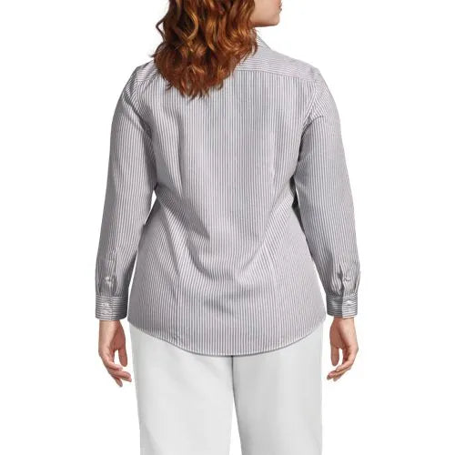 No Iron Button Front Shirt