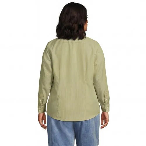 No Iron Button Front Shirt