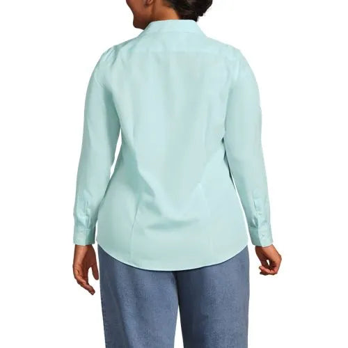 No Iron Button Front Shirt