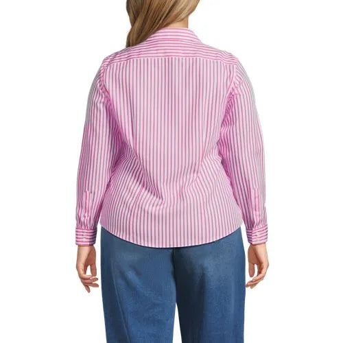 No Iron Button Front Shirt