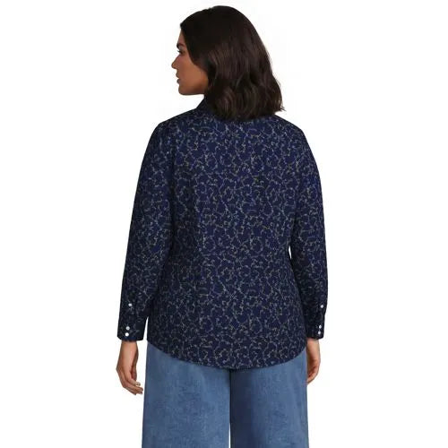 No Iron Button Front Shirt