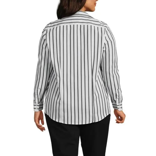 No Iron Button Front Shirt