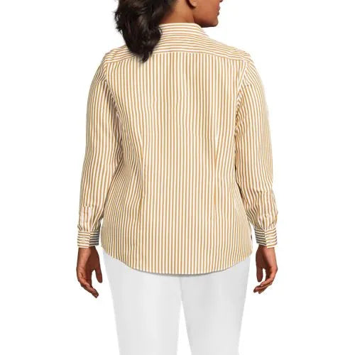 No Iron Button Front Shirt
