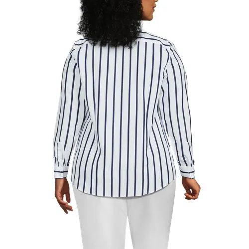 No Iron Button Front Shirt