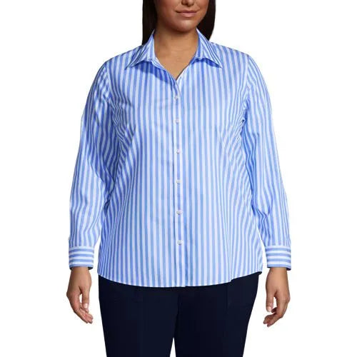 No Iron Button Front Shirt