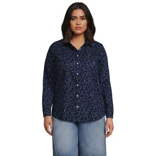 No Iron Button Front Shirt