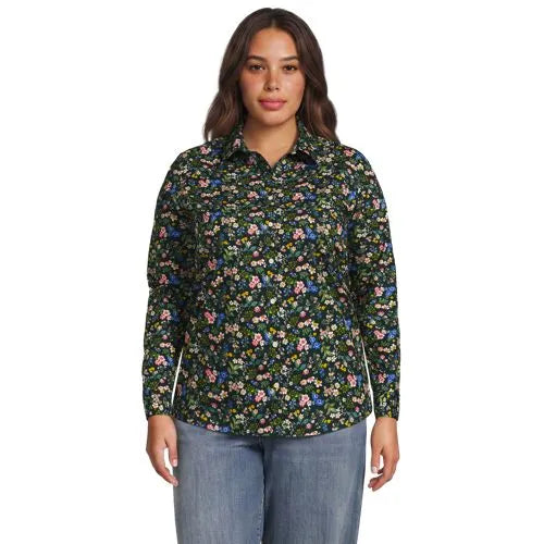 No Iron Button Front Shirt