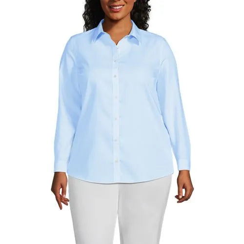 No Iron Button Front Shirt
