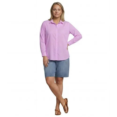 No Iron Button Front Shirt