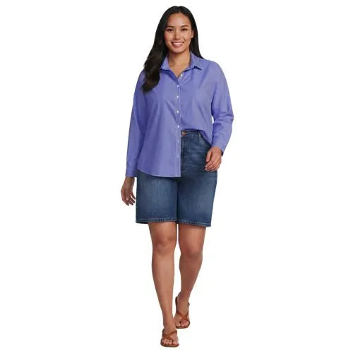 No Iron Button Front Shirt