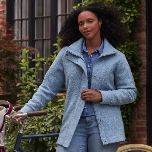 Boucle Fleece Coat