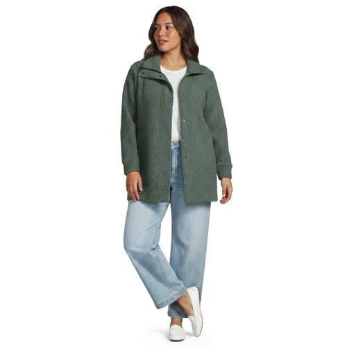 Boucle Fleece Coat
