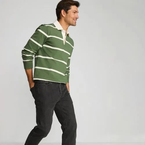 Men's Tall Slim Fit Stretch Jeans Washed Black