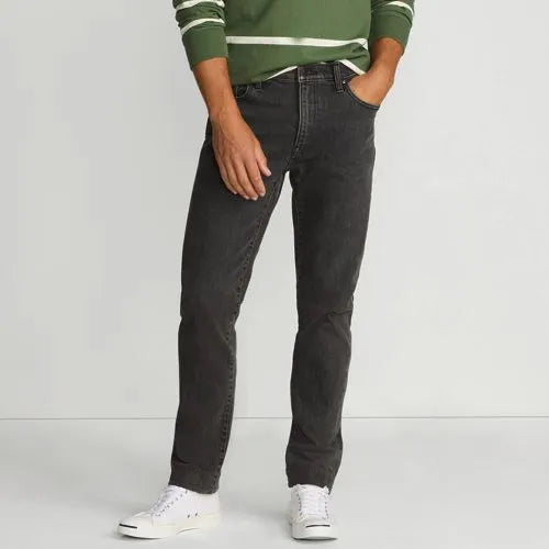 Men's Tall Slim Fit Stretch Jeans Washed Black