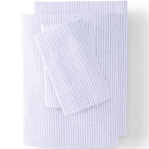 Comfy Super Soft Cotton Flannel Plaid Bed Sheet Set - 5oz