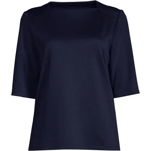Women's Lapped Shoulder Knit Top