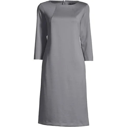 Women's Plus Size 3/4 Sleeve Tailored Dress