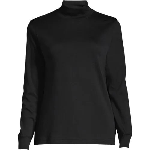 Women's Long Sleeve Supima Mock Turtleneck