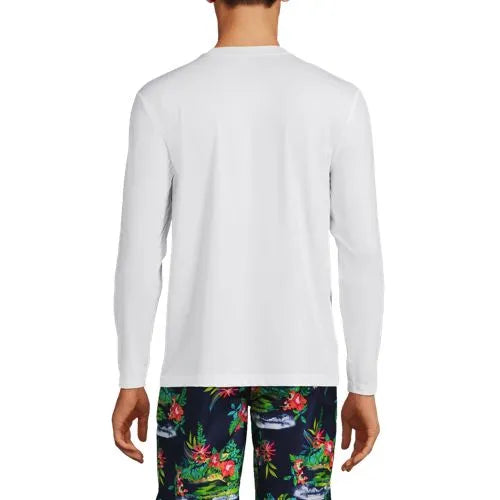 Men's SunShade UPF 50 Long Sleeve Swim Tee Rash Guard
