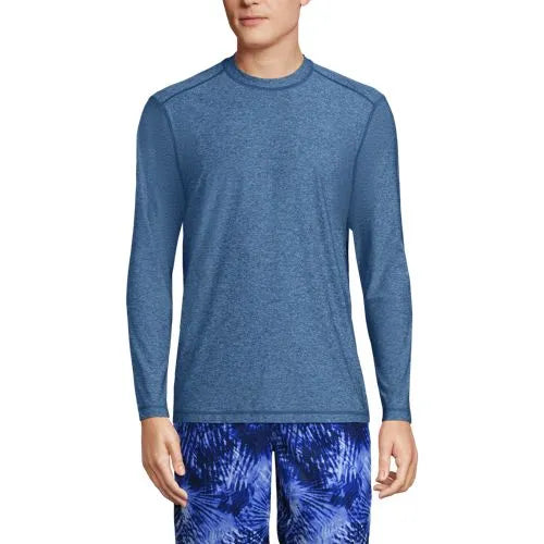 Men's SunShade UPF 50 Long Sleeve Swim Tee Rash Guard