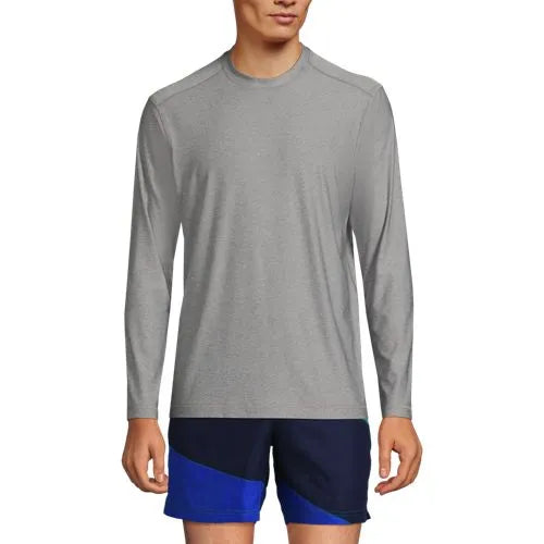 Men's SunShade UPF 50 Long Sleeve Swim Tee Rash Guard