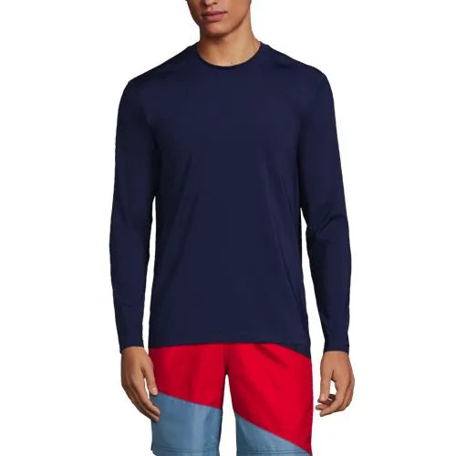 Men's SunShade UPF 50 Long Sleeve Swim Tee Rash Guard