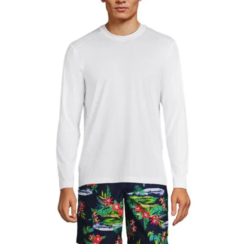 Men's SunShade UPF 50 Long Sleeve Swim Tee Rash Guard