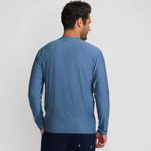Men's SunShade UPF 50 Long Sleeve Swim Tee Rash Guard