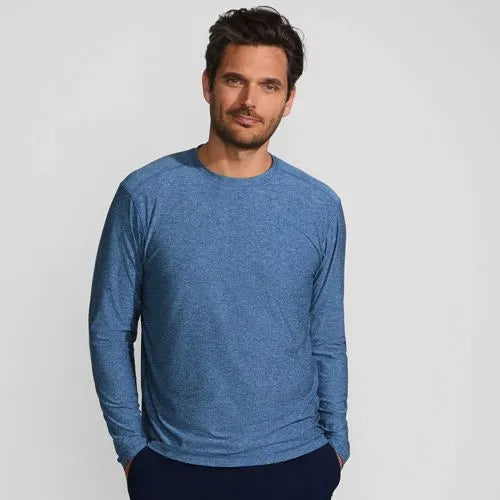 Men's SunShade UPF 50 Long Sleeve Swim Tee Rash Guard