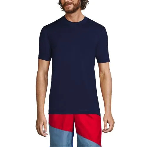 Men's SunShade UPF 50 Short Sleeve Swim Tee Rash Guard
