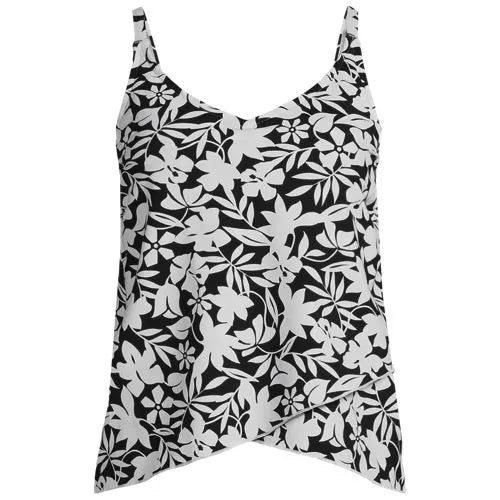 Women's Tulip Hem Tankini Top Print