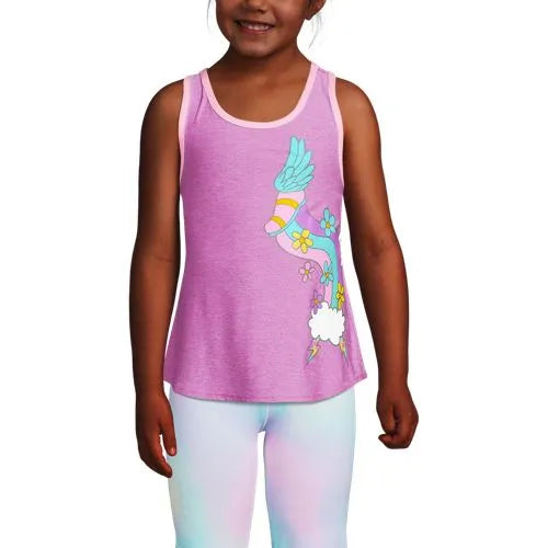 Girls Gathered Back Active Performance Tank