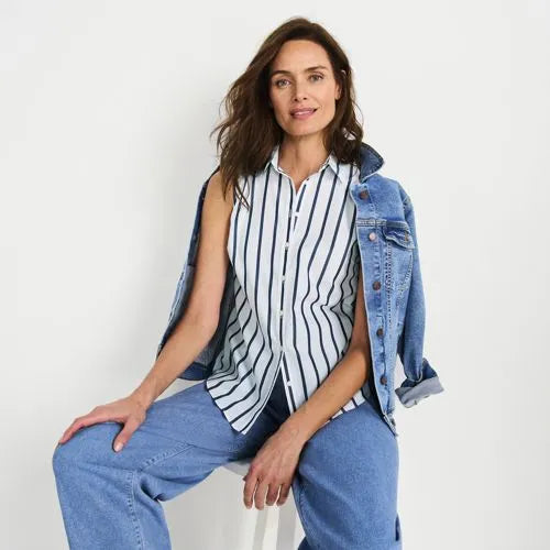 Women's No Iron Sleeveless Shirt