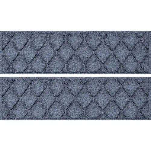 Matterly 8.5" x 30" Argyle Waterhog® Stair Treads - Set of 4