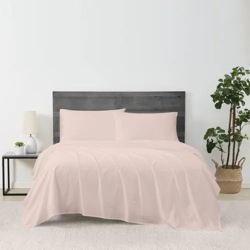 Cannon Solid Cotton Percale Sheet Set
