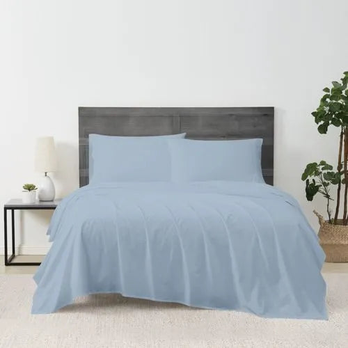 Cannon Solid Cotton Percale Sheet Set