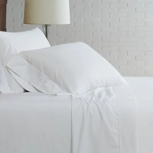 Cannon Solid Cotton Percale Sheet Set
