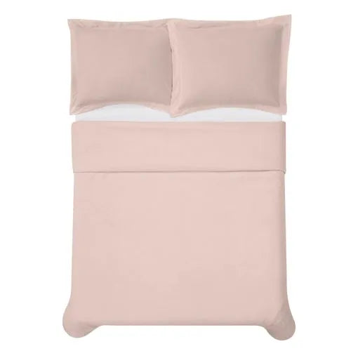 Cannon Solid Cotton Percale Duvet Cover Set