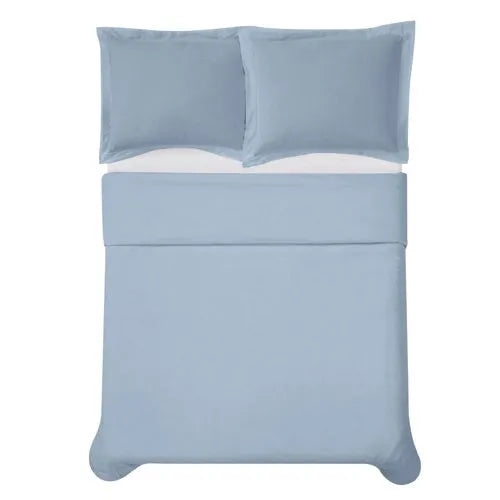 Cannon Solid Cotton Percale Duvet Cover Set