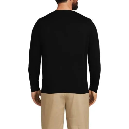 Men's Fine Gauge Cotton Crew Neck Sweater