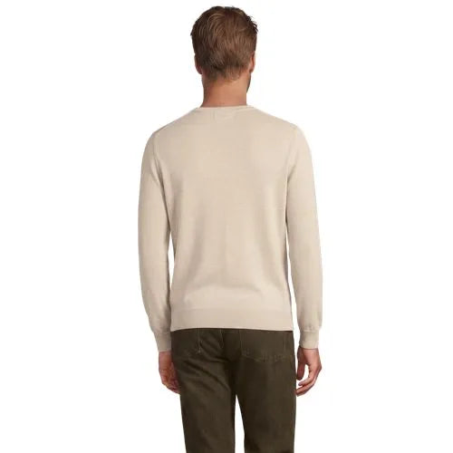 Men's Fine Gauge Cotton Crew Neck Sweater