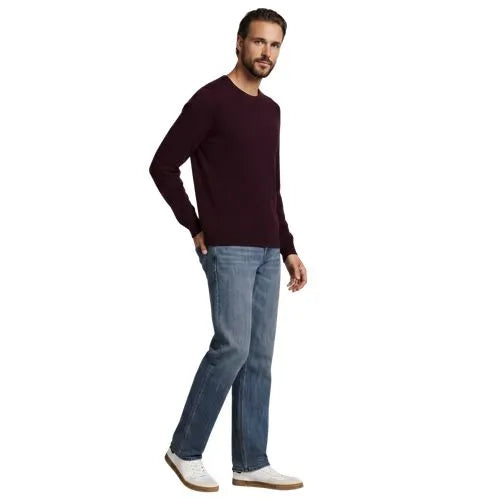 Men's Fine Gauge Cotton Crew Neck Sweater