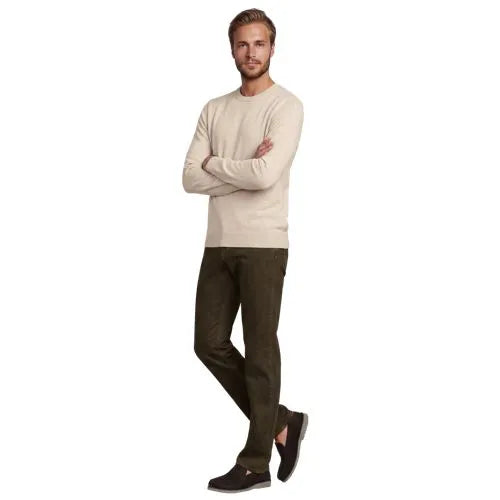 Men's Fine Gauge Cotton Crew Neck Sweater