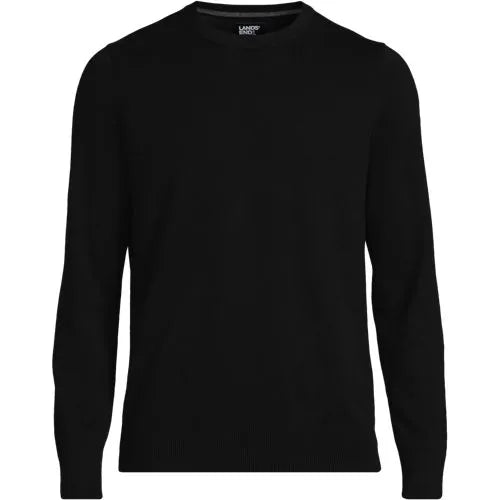 Men's Fine Gauge Cotton Crew Neck Sweater