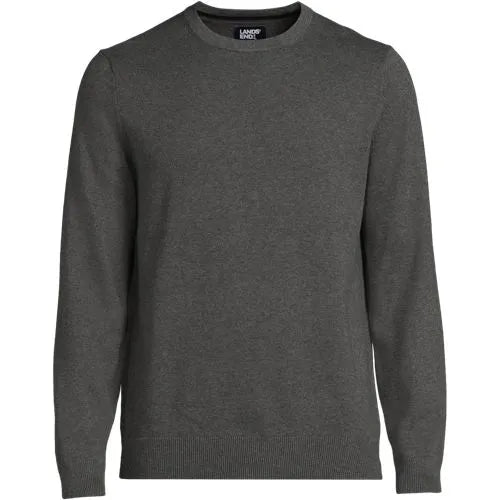 Men's Fine Gauge Cotton Crew Neck Sweater