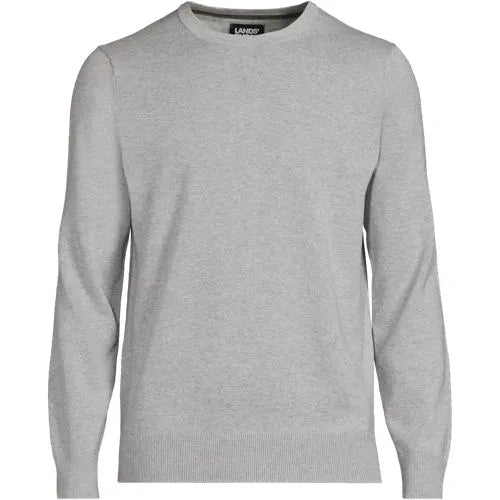 Men's Fine Gauge Cotton Crew Neck Sweater